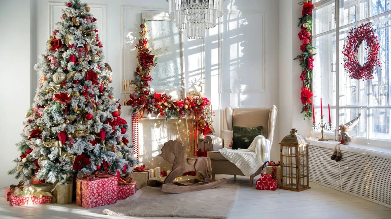Jak ozdobić salon na Boże Narodzenie: 10 magicznych pomysłów