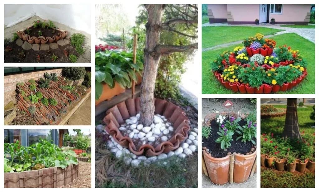 10 kreatywnych pomysłów co można zrobić ze starej dachówki w domu i ogrodzie