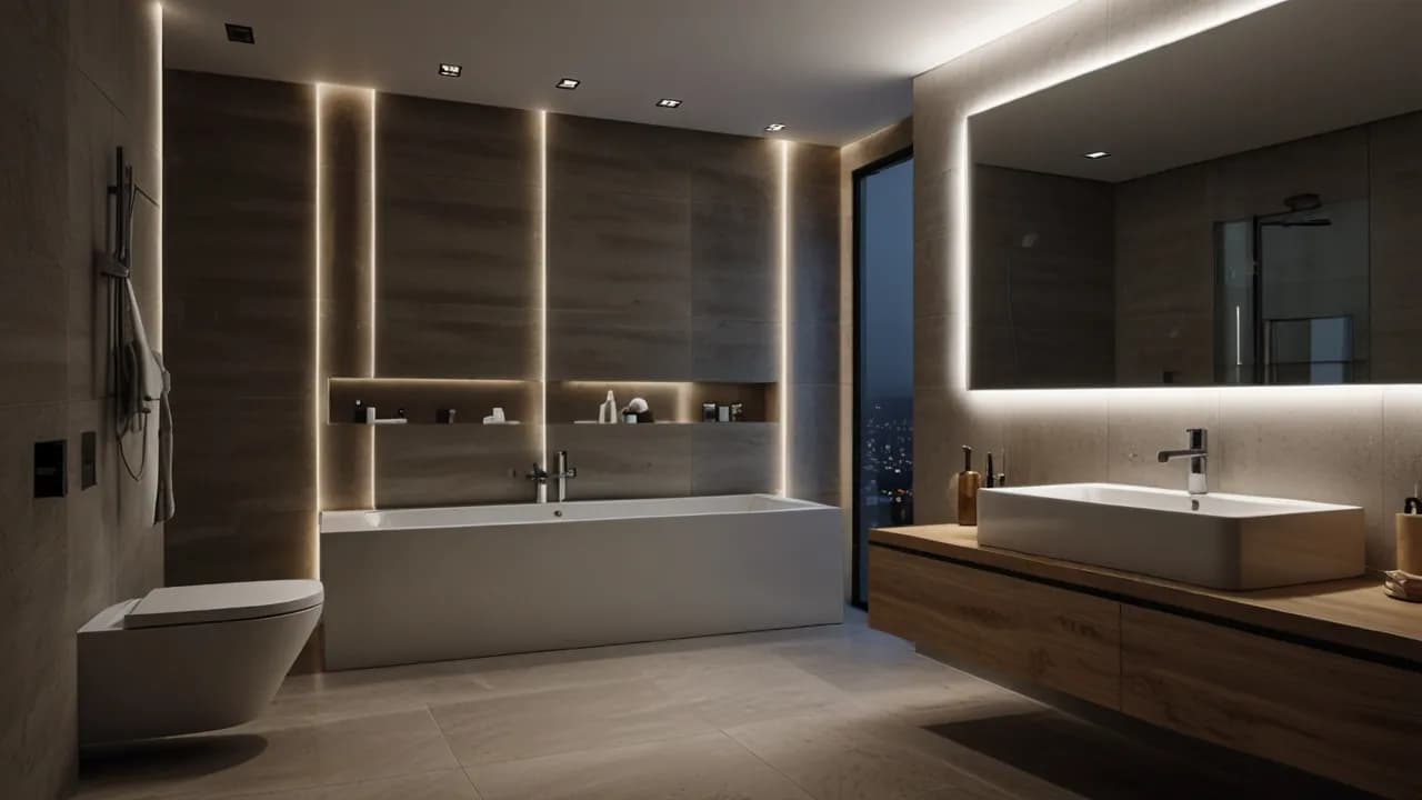 Listwa sufitowa LED w łazience: Nowoczesne i funkcjonalne oświetlenie