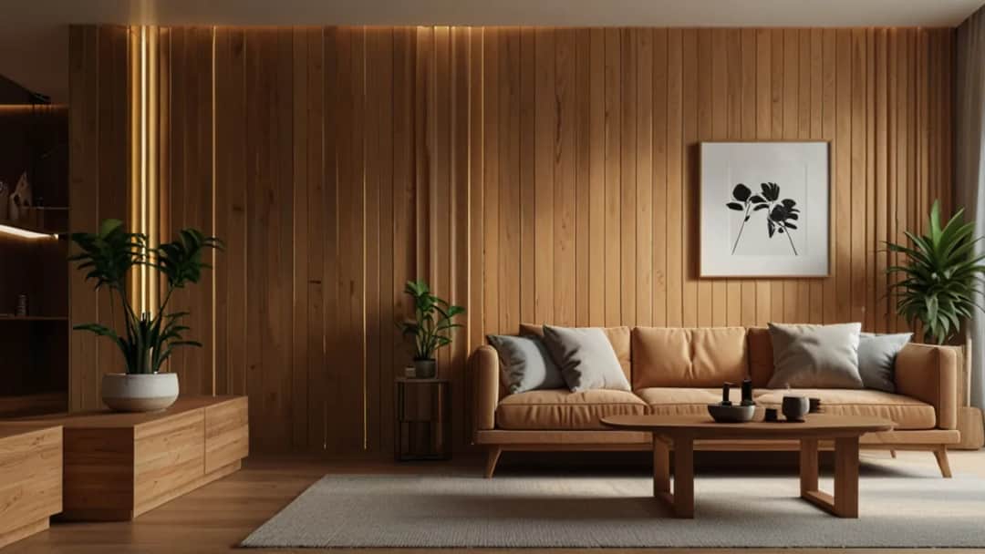 Lamele drewniane na ścianę w salonie: Stylowe i nowoczesne rozwiązania