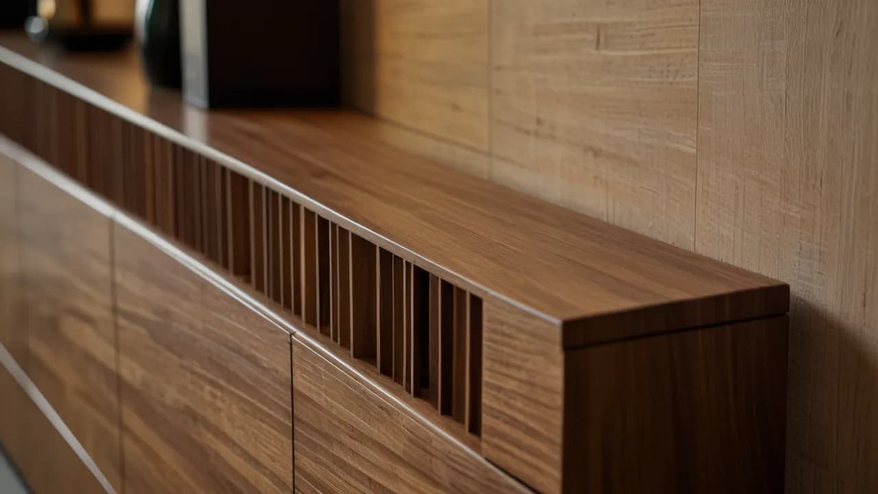 Lamele drewniane na płycie meblowej: Wysokiej jakości wykończenie